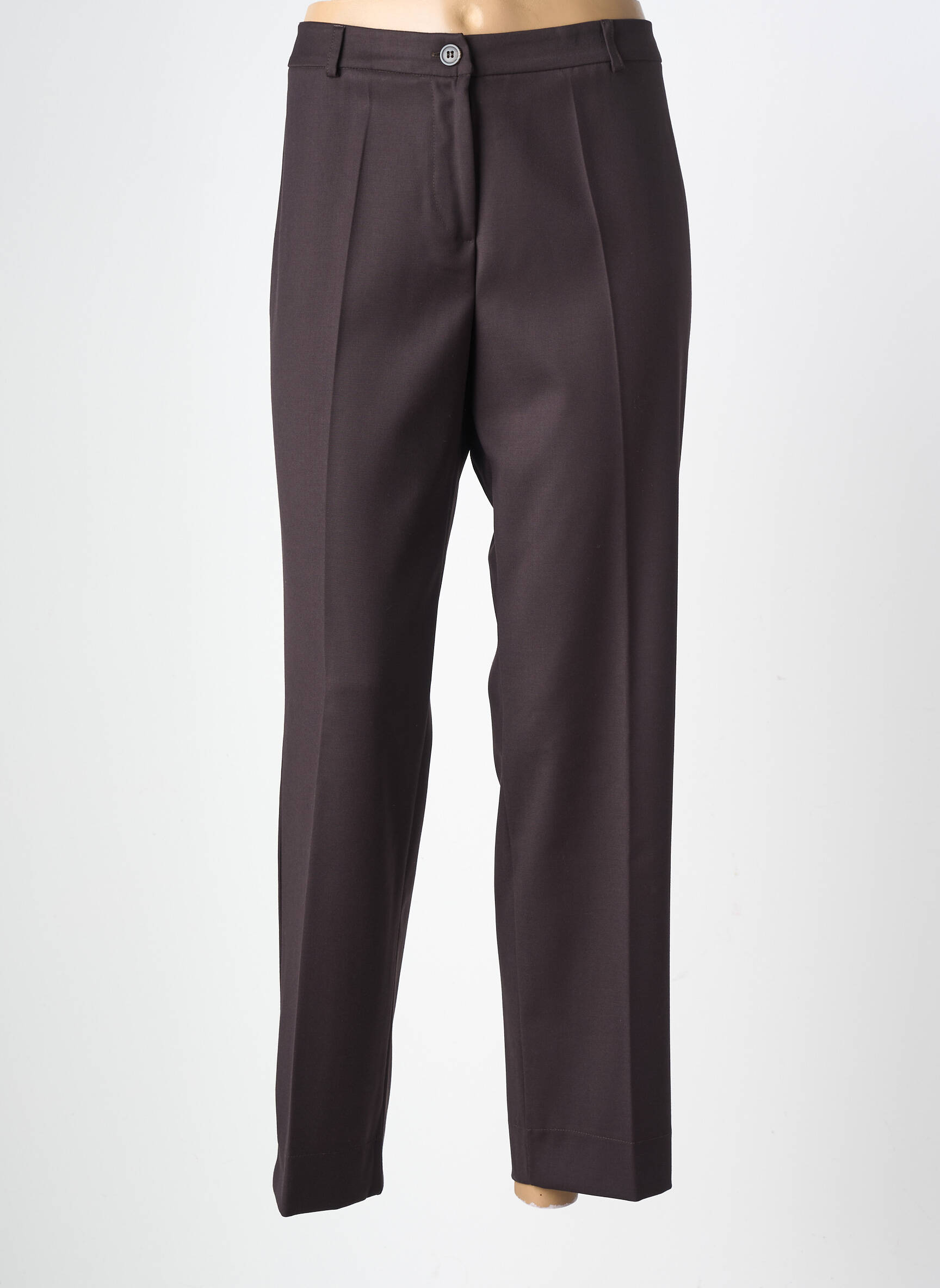 Pantalon drept țesătură crep mărime normală negru MARIA BELLENTANI femeie