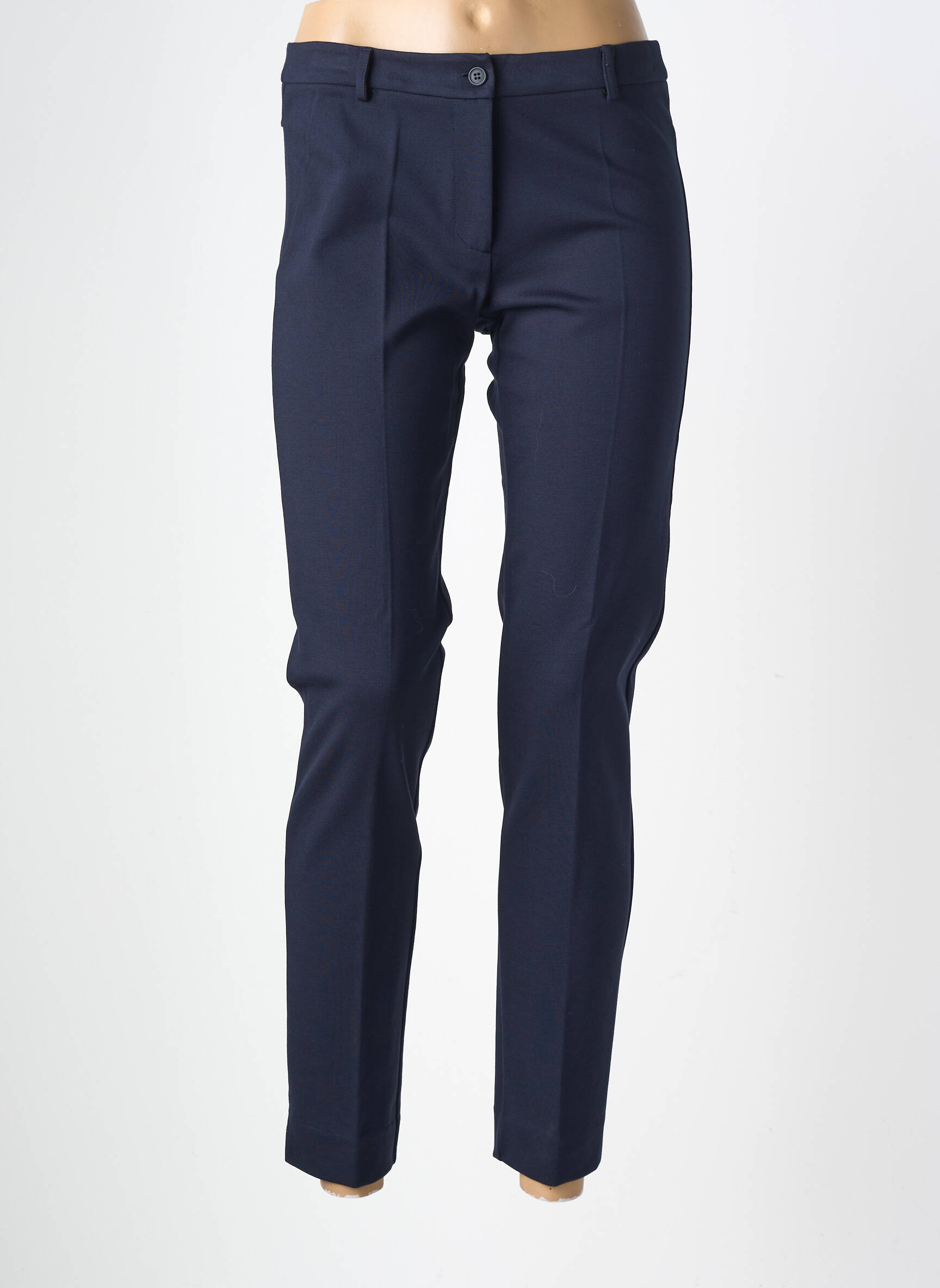 Pantalon slim elasticitate mărime normală albastru MARIA BELLENTANI femeie