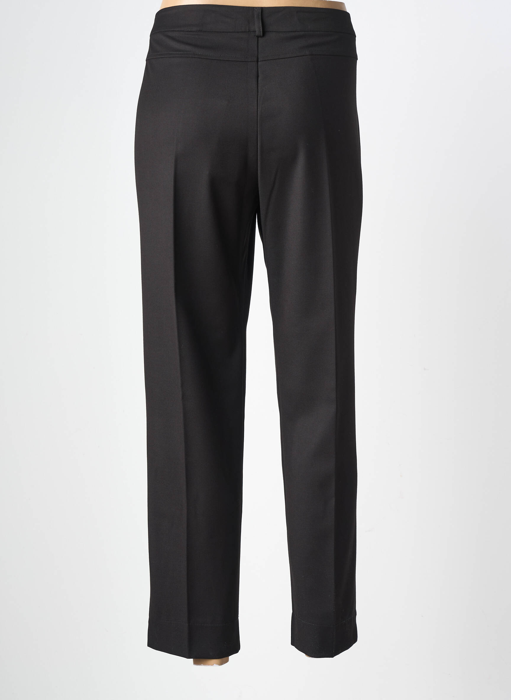 Pantalon drept țesătură crep mărime normală negru MARIA BELLENTANI femeie