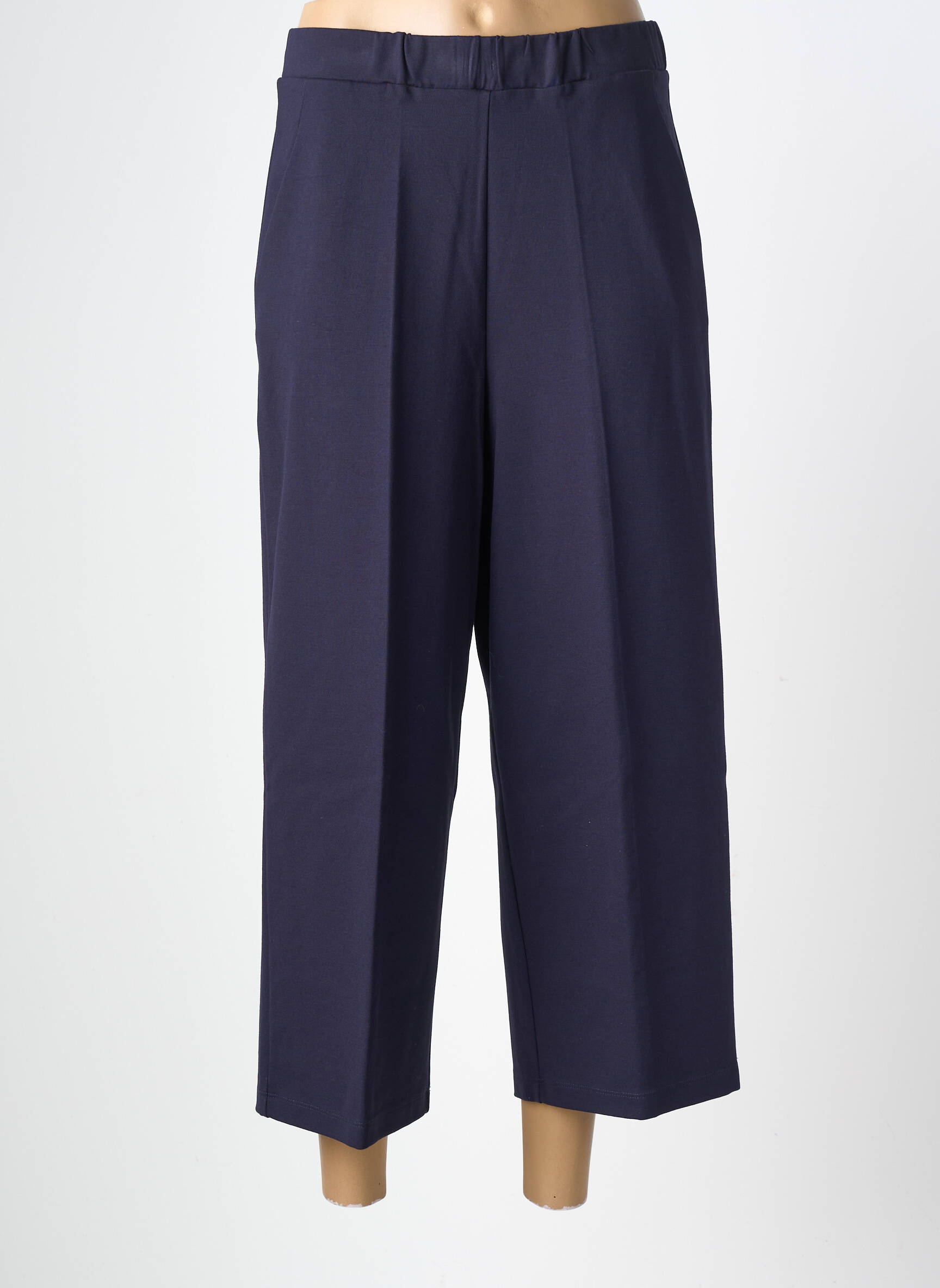 Pantalon 7/8 elasticitate mărime normală albastru MARIA BELLENTANI femeie
