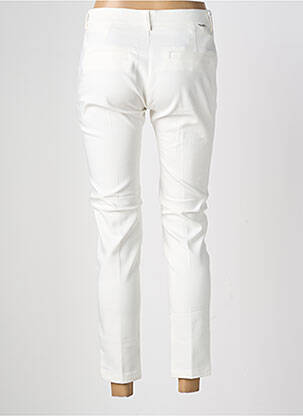 Pantalon 7/8 elasticitate mărime normală alb REIKO femeie