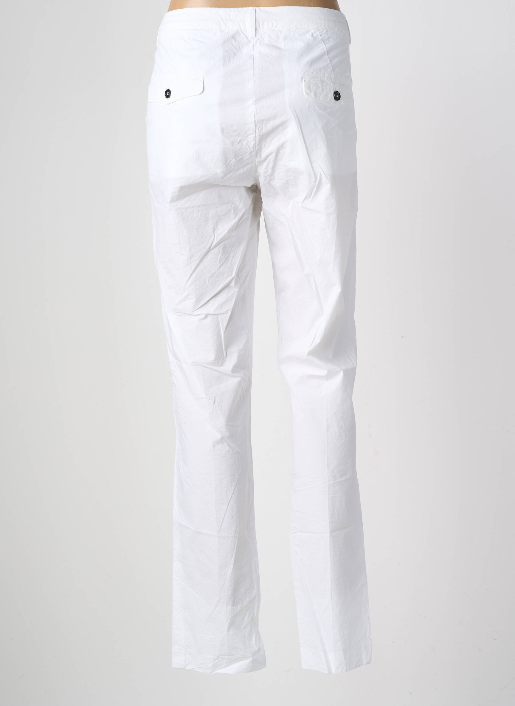 Pantalon chino buzunare mărime normală alb TRUE NYC bărbat