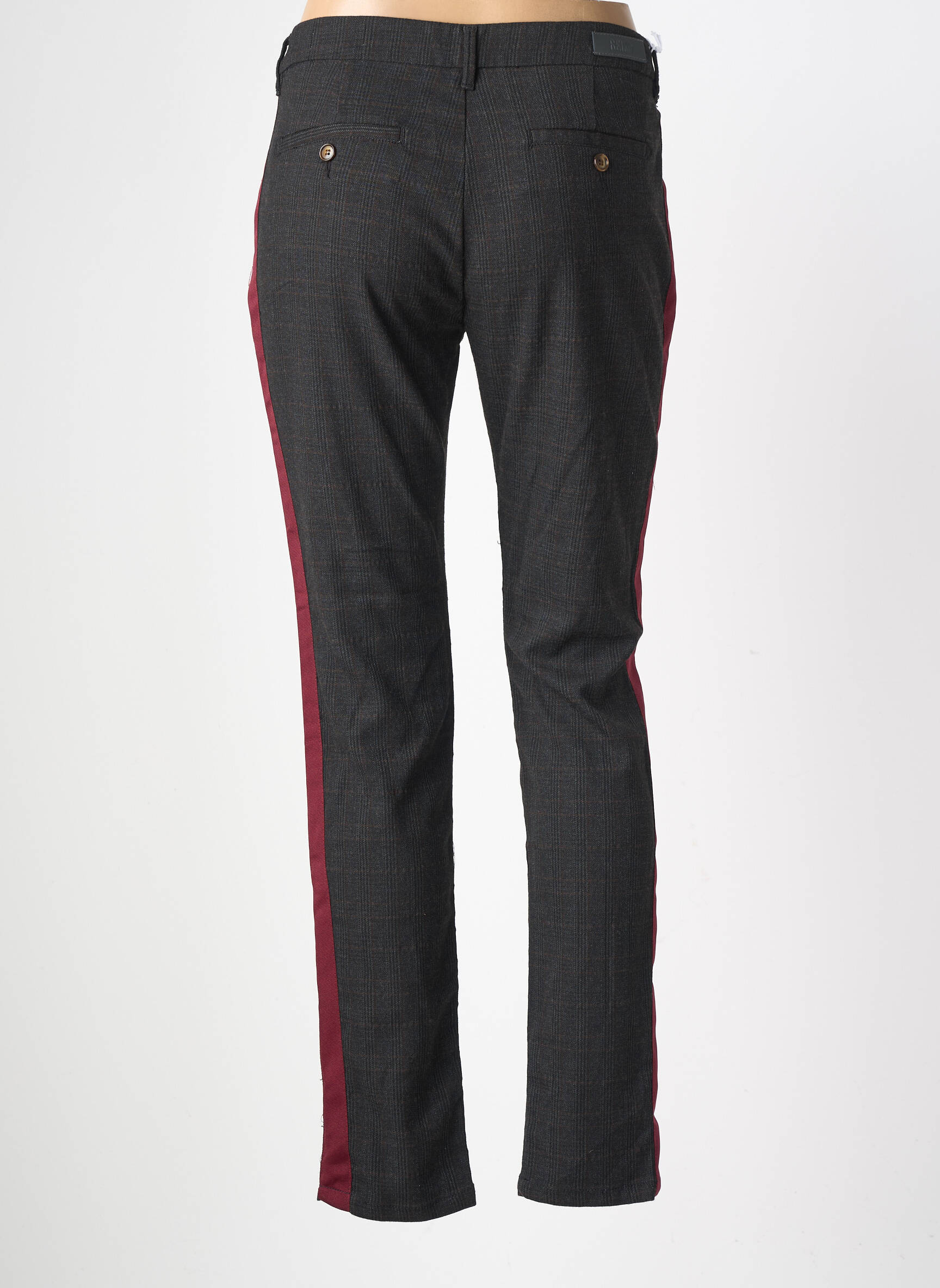 Pantalon chino elasticitate mărime normală gri REIKO femeie