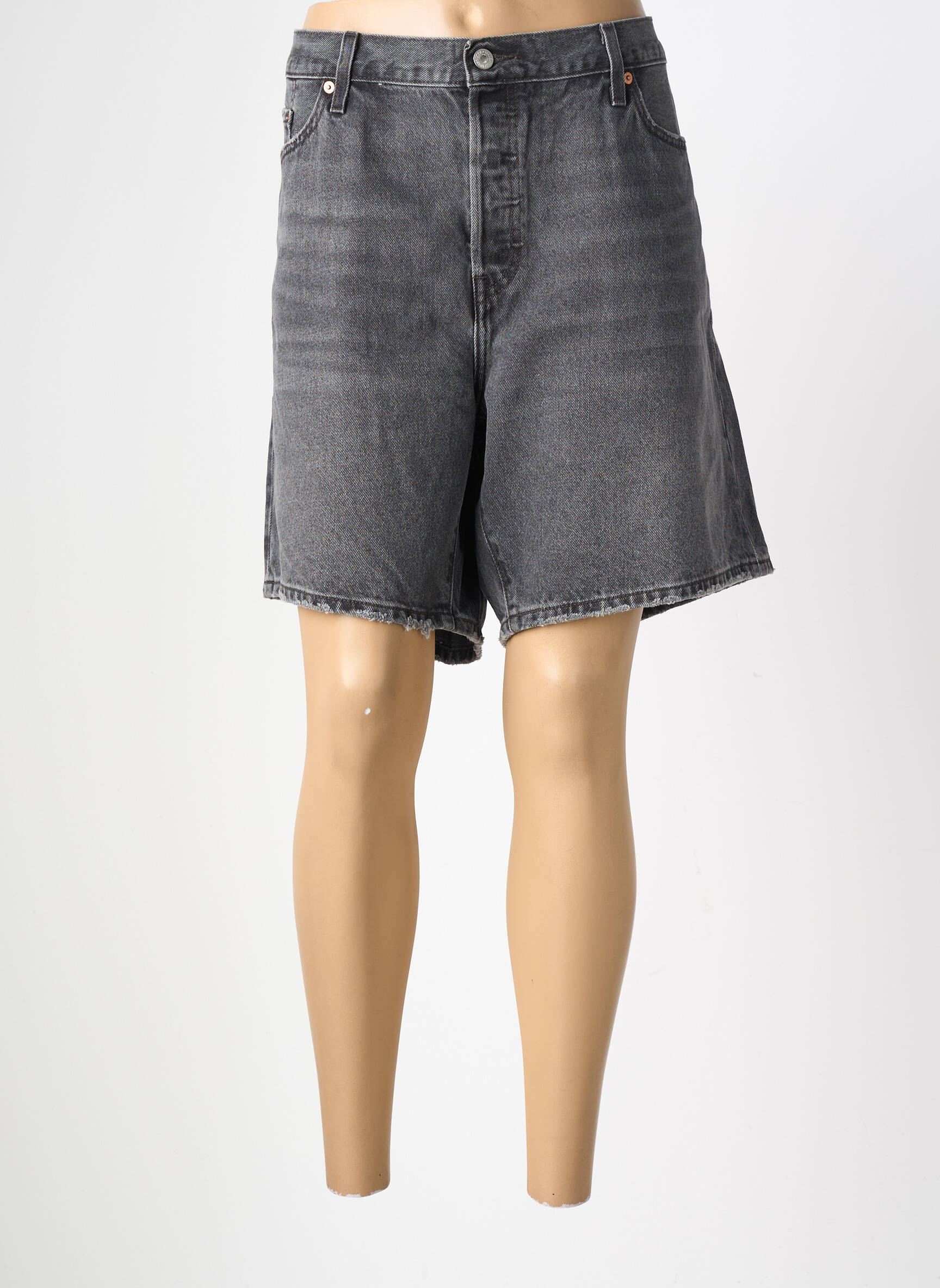 Șort țesătură denim mărime normală gri LEVI'S femeie