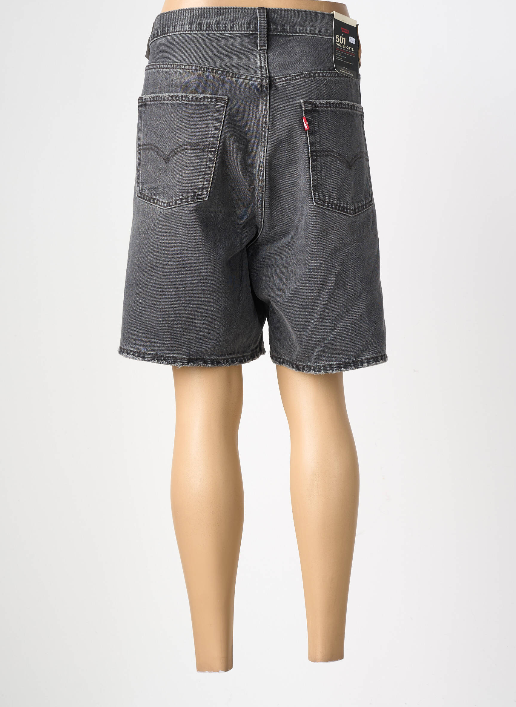 Șort țesătură denim mărime normală gri LEVI'S femeie