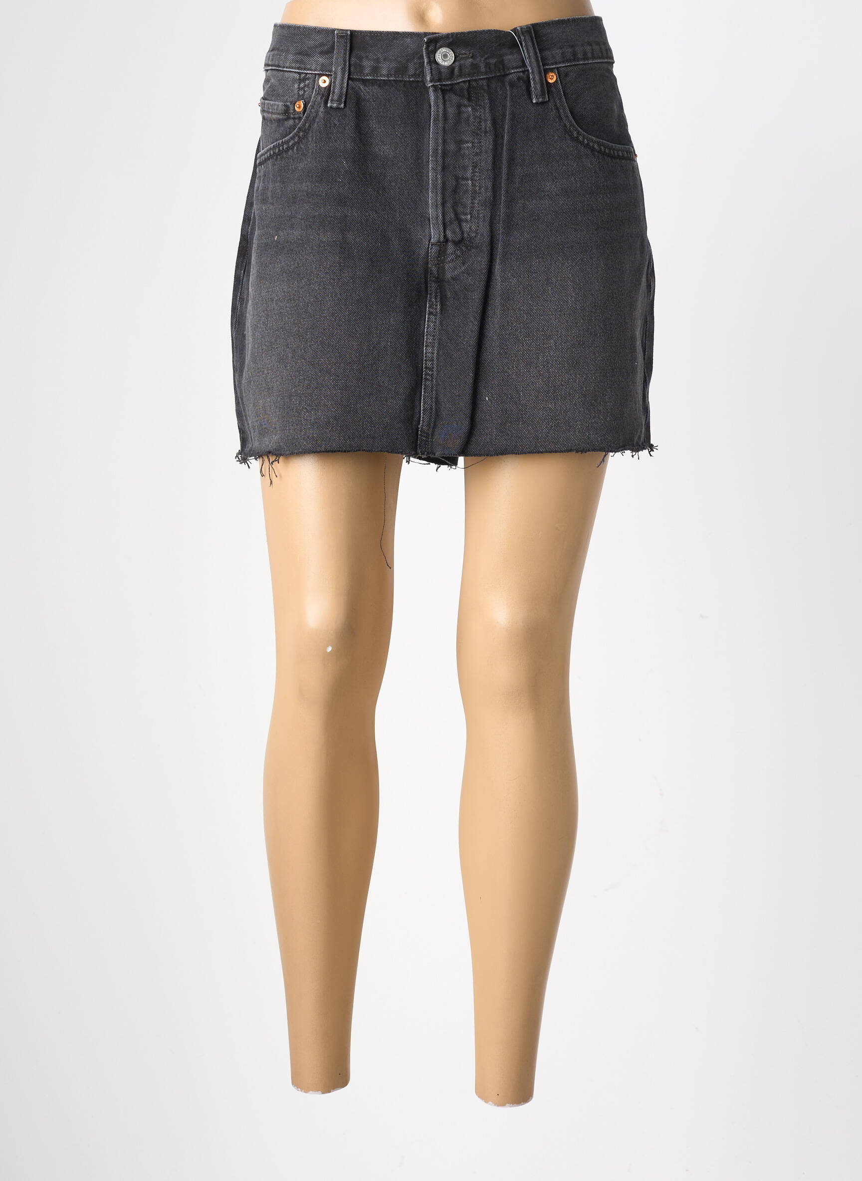 Șort țesătură denim mărime normală gri LEVI'S femeie