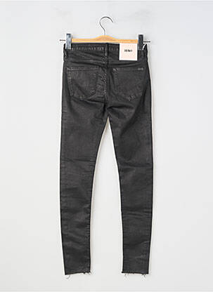 Pantalon slim țesătură acoperită mărime normală negru REIKO femeie
