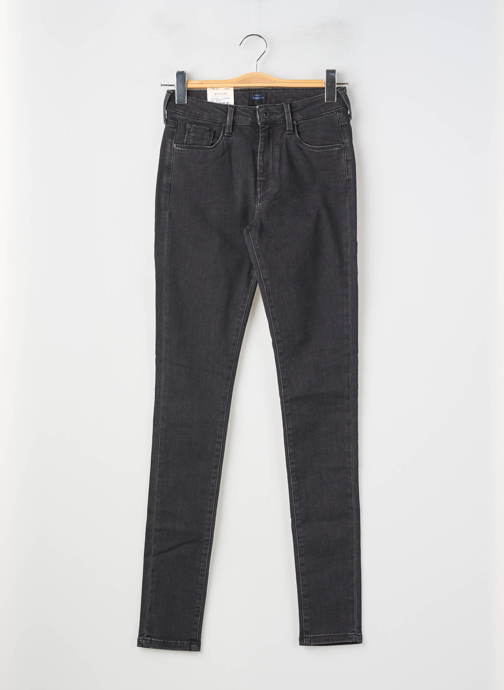 Blugi cu croială slim elasticitate mărime normală negru PEPE JEANS femeie