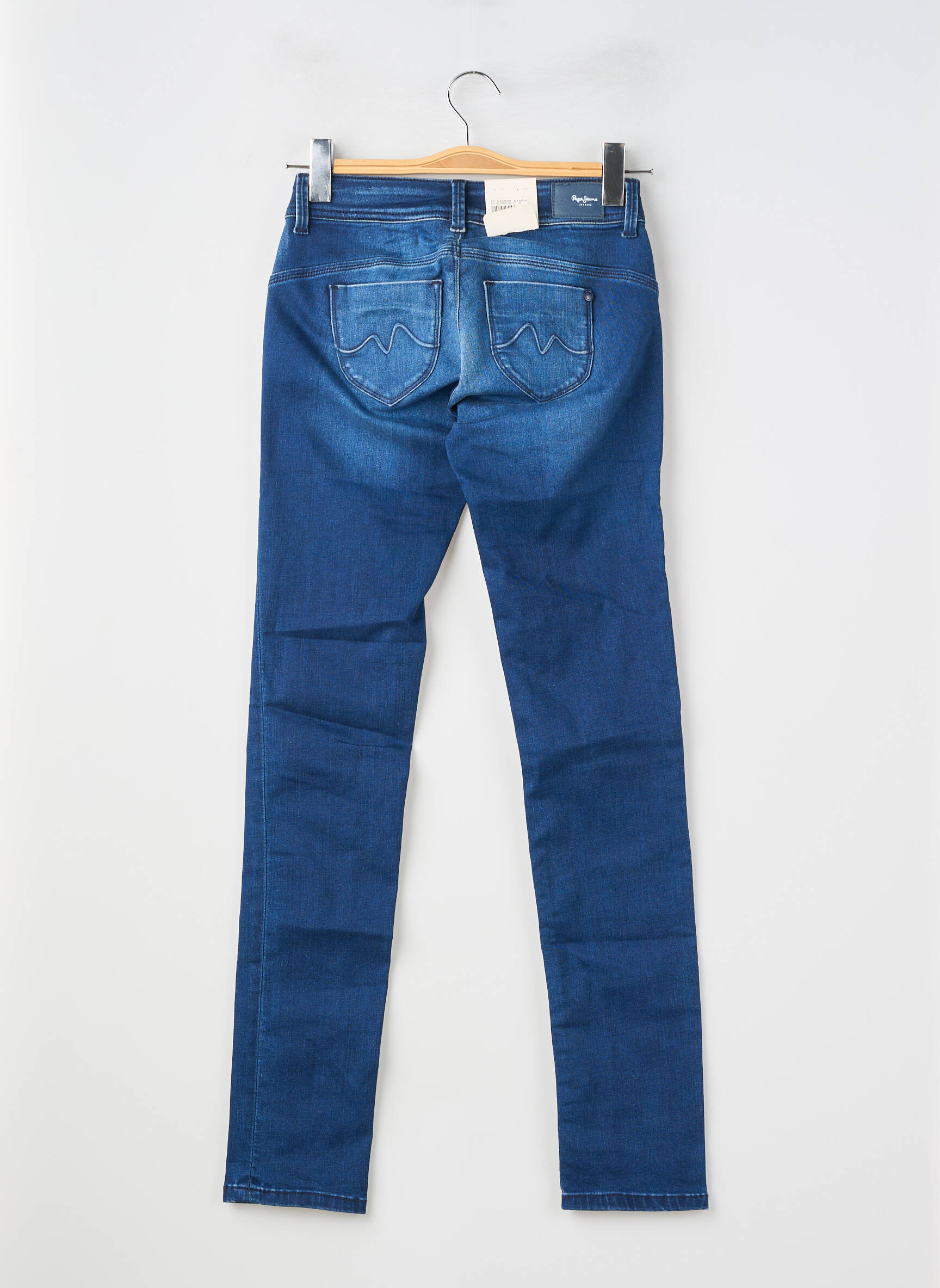 Blugi cu croială slim elasticitate mărime normală albastru PEPE JEANS femeie