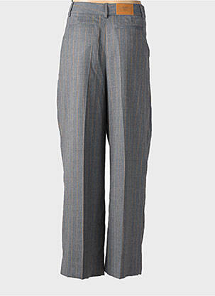 Pantalon larg închidere cu fermoar sub clapetă cu cârlig mărime normală gri GANNI femeie