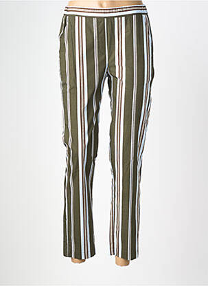 Pantalon drept elasticitate mărime normală verde DIEGA femeie
