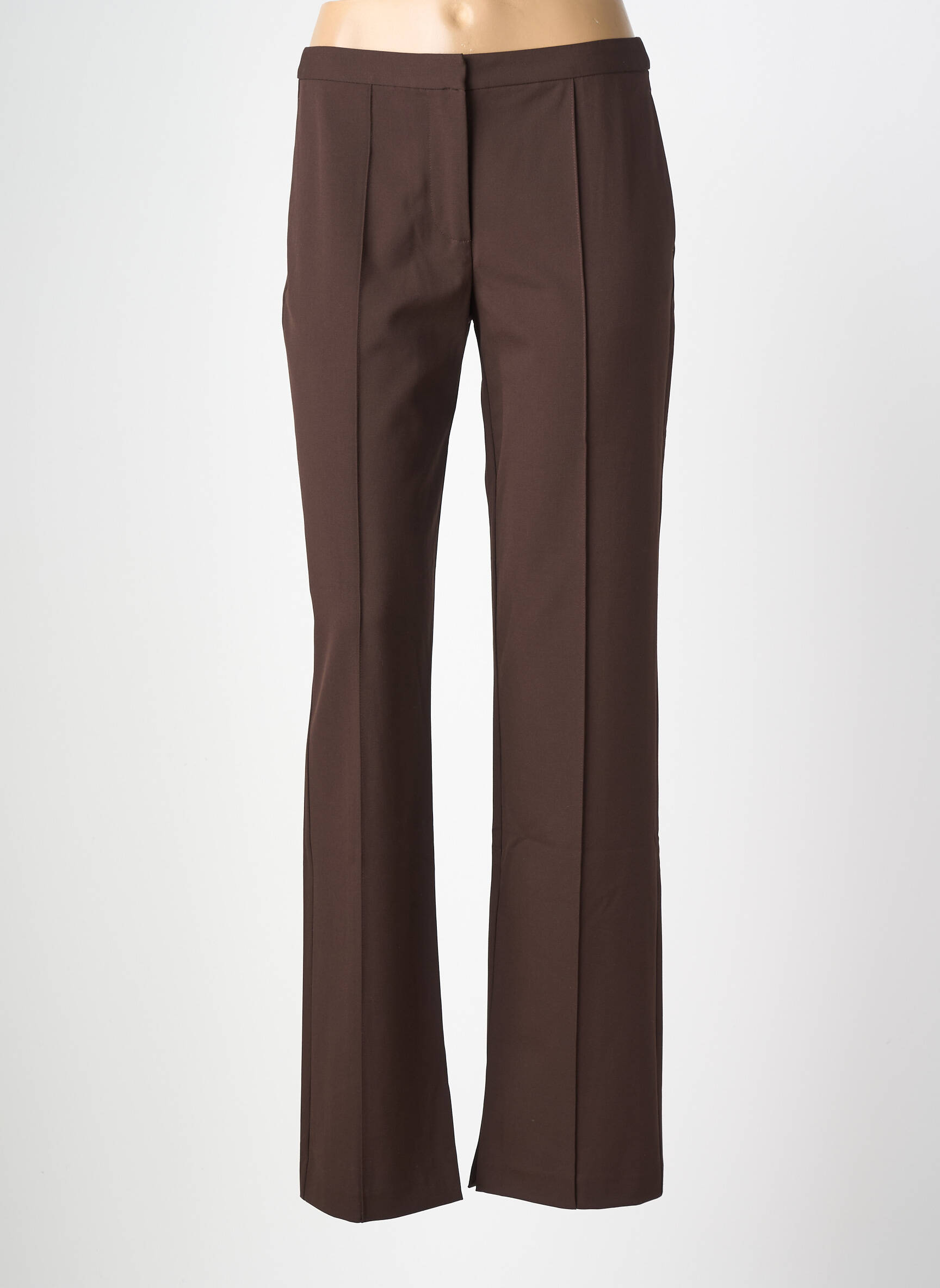 Pantalon drept elasticitate mărime normală maro SAMSOE & SAMSOE femeie