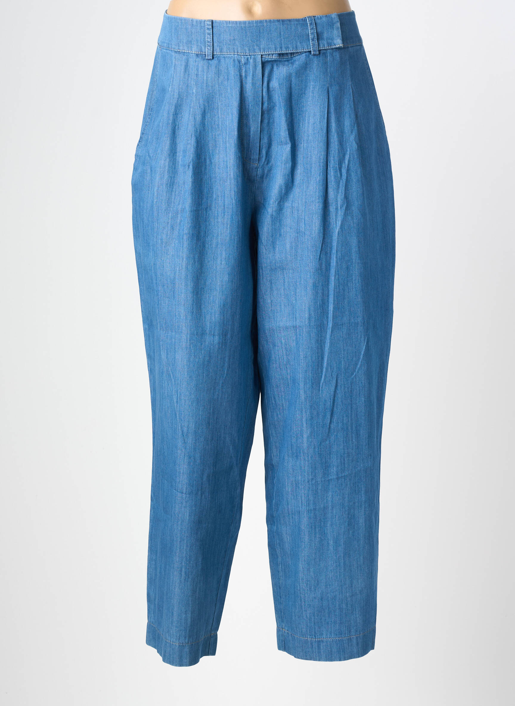 Pantalon drept elasticitate mărime normală albastru HANA SAN femeie