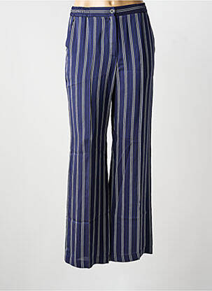Pantalon larg închidere cu fermoar sub clapetă cu nasturi mărime normală albastru GERARD DAREL femeie