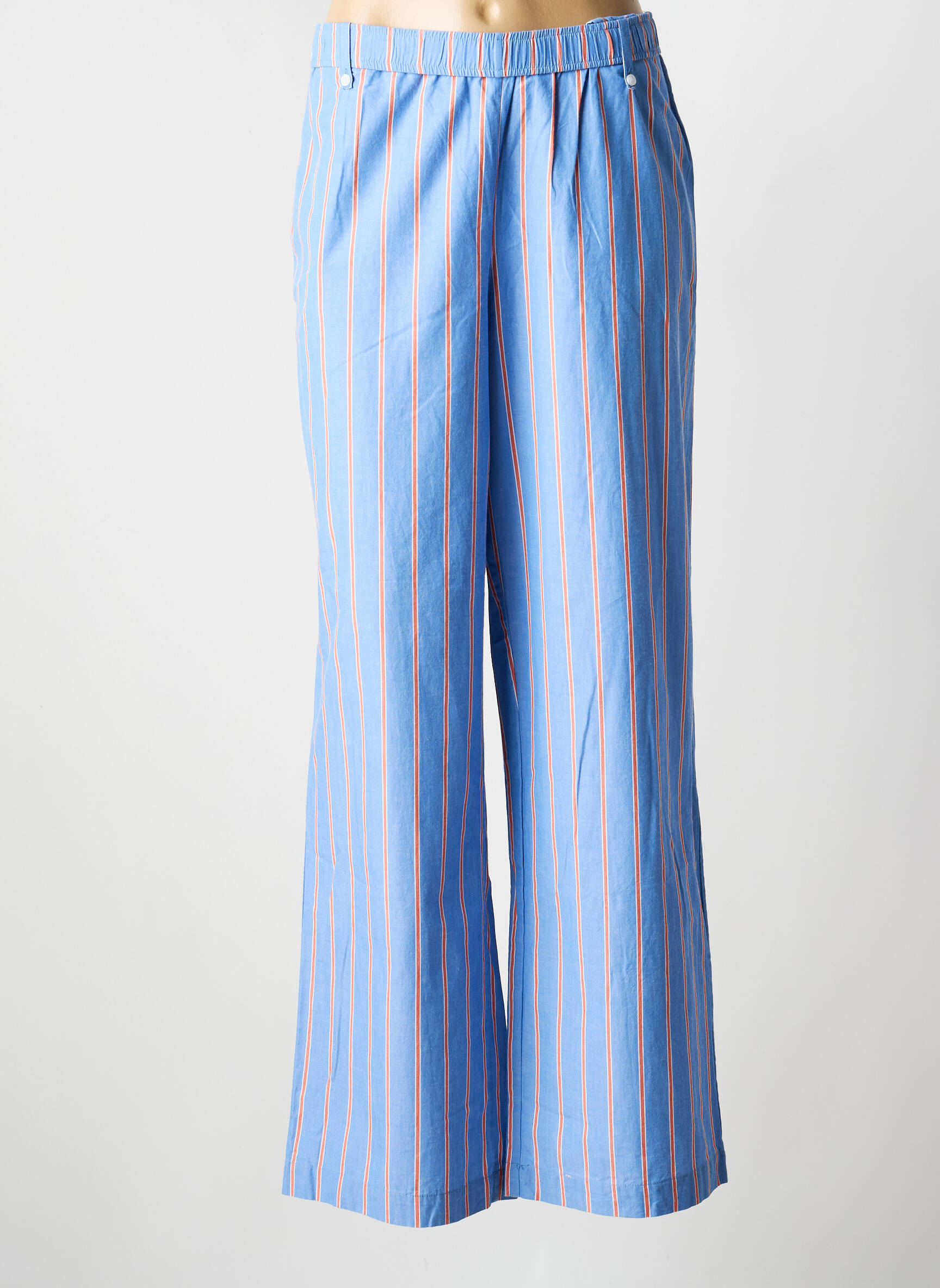 Pantalon larg buzunare mărime normală albastru MKT STUDIO femeie