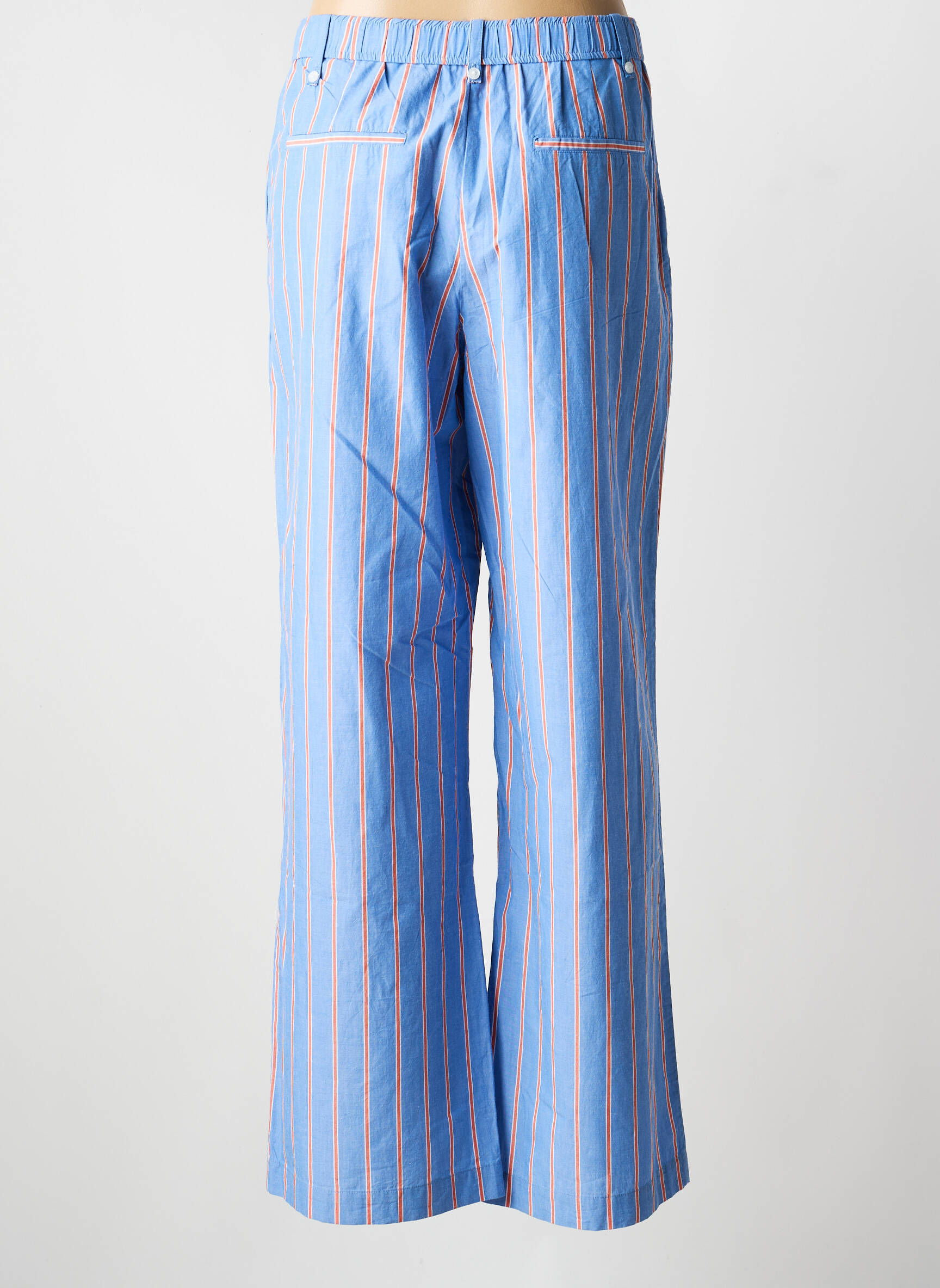 Pantalon larg buzunare mărime normală albastru MKT STUDIO femeie