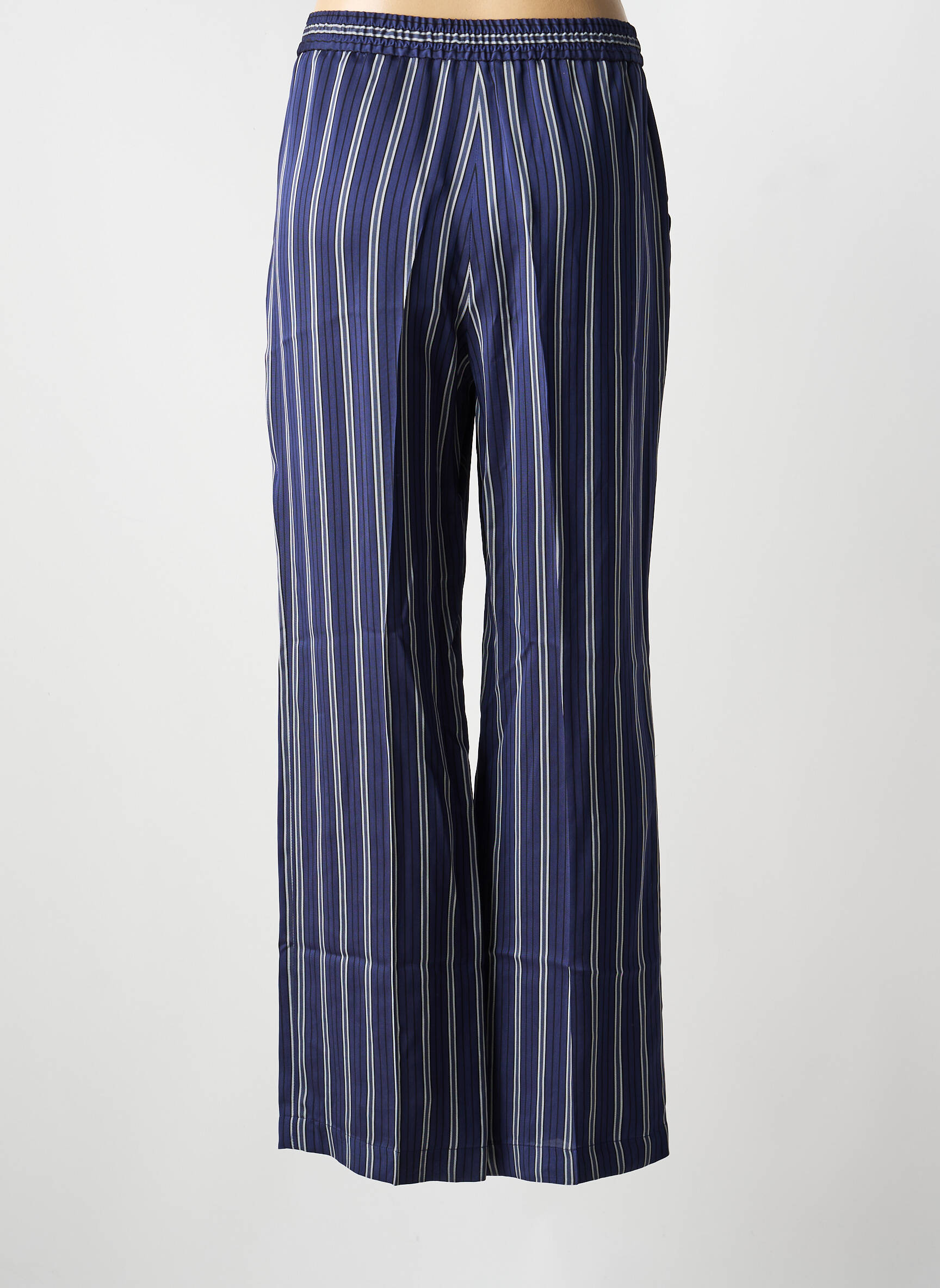 Pantalon larg închidere cu fermoar sub clapetă cu nasturi mărime normală albastru GERARD DAREL femeie