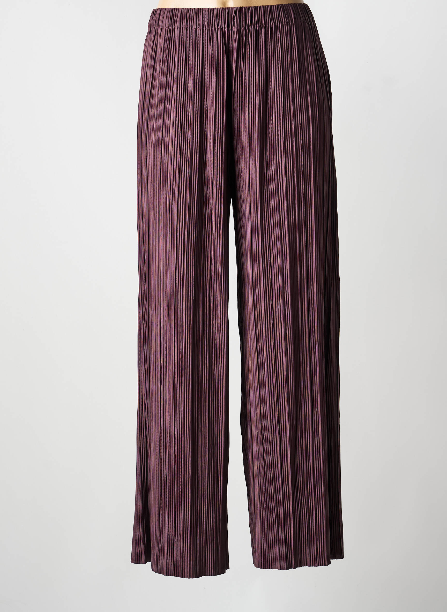 Pantalon larg croială fluidă mărime normală maro SAMSOE & SAMSOE femeie