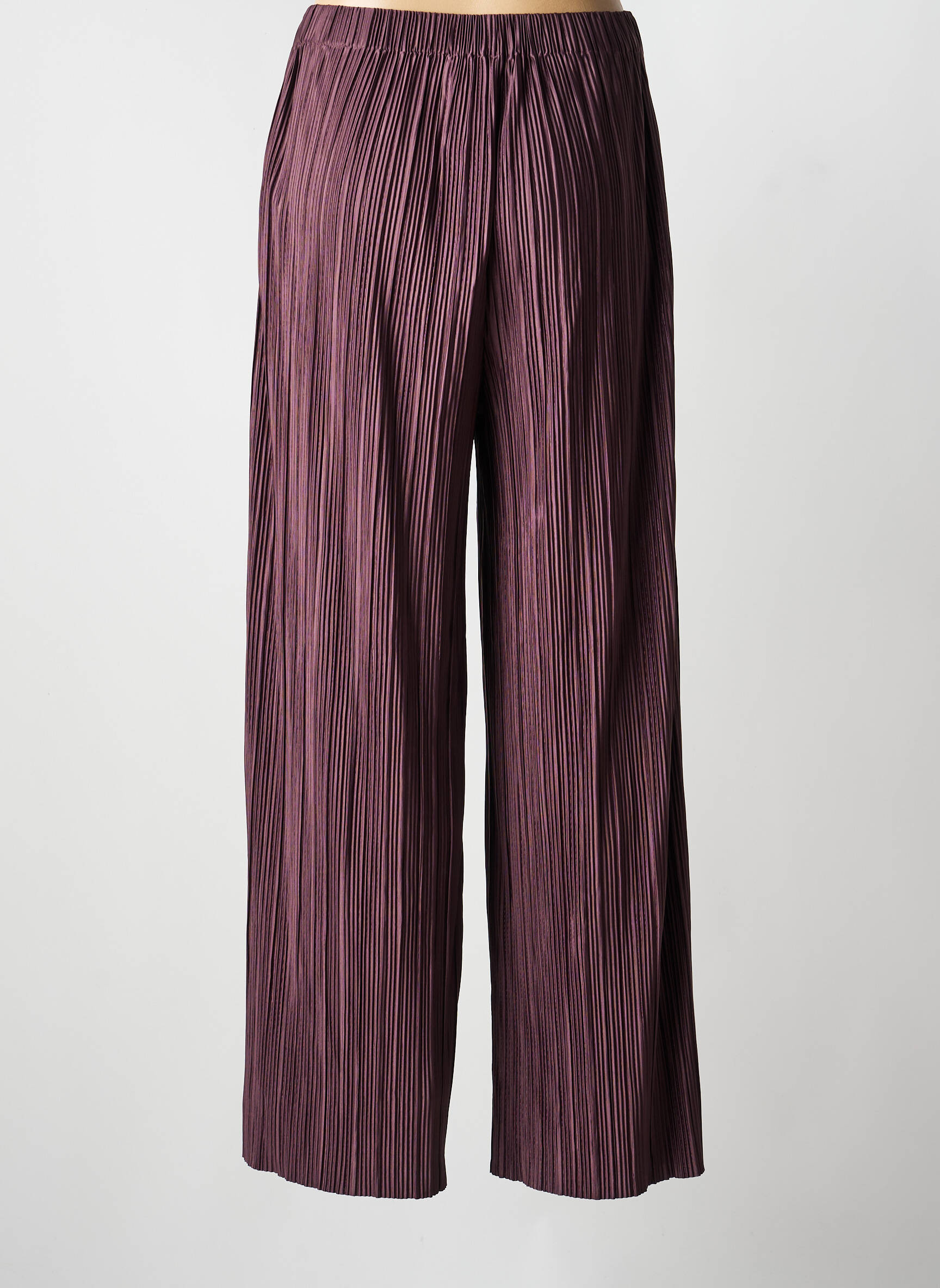 Pantalon larg croială fluidă mărime normală maro SAMSOE & SAMSOE femeie
