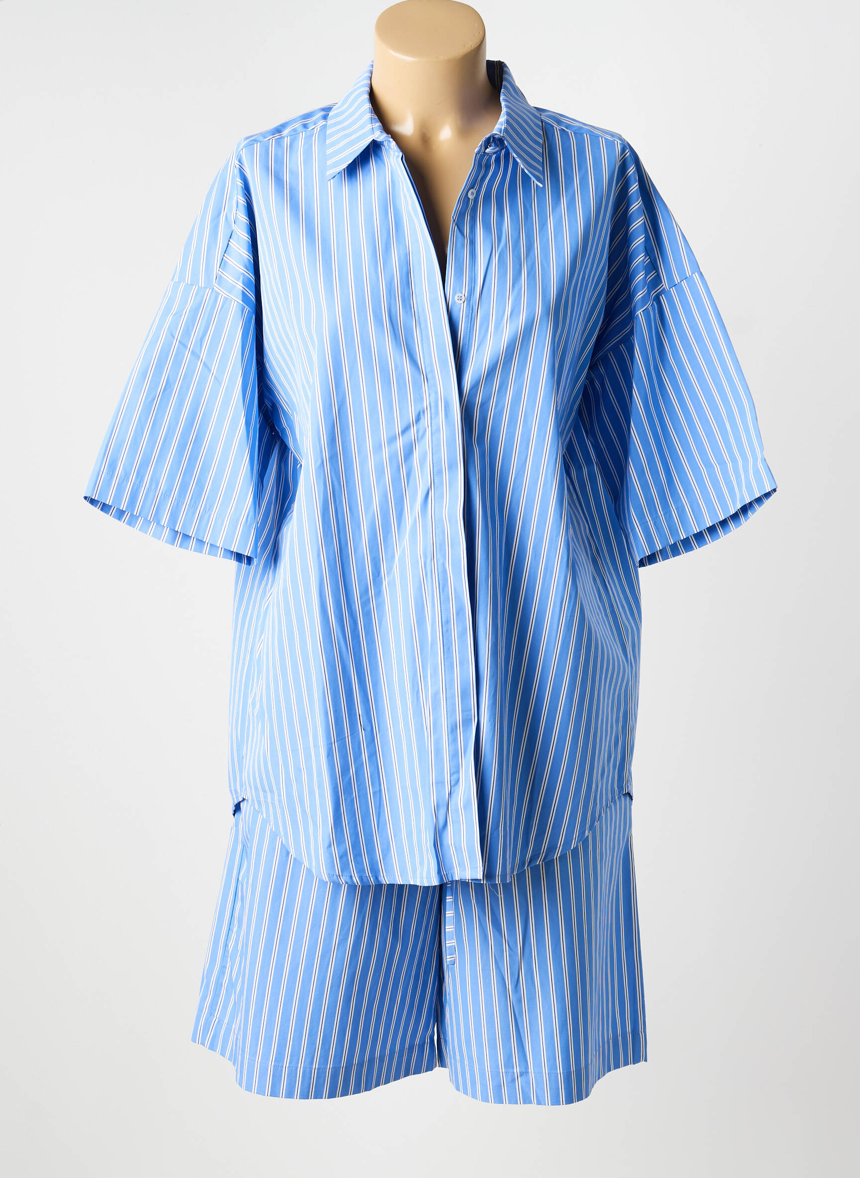 Pijama mâneci scurte albastru ANDREA LEV femeie