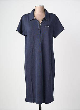 Rochie midi mâneci scurte mâneci scurte albastru BARBOUR femeie