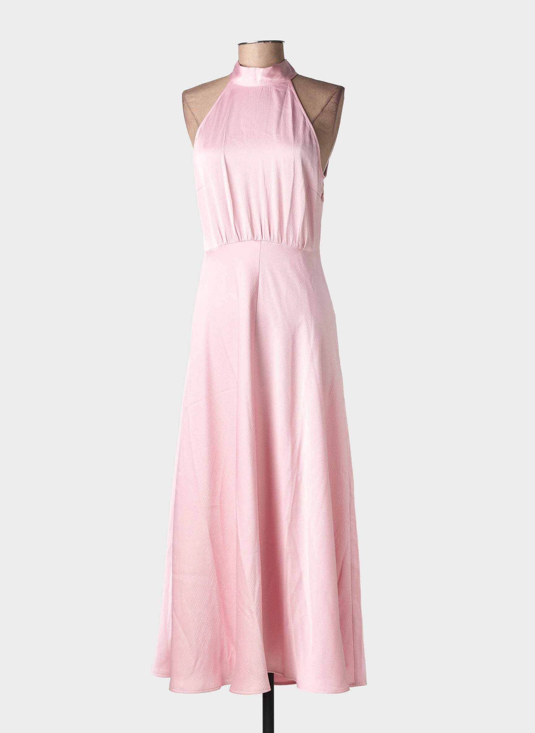Rochie lungă fără mâneci fără mâneci roz SAMSOE & SAMSOE femeie