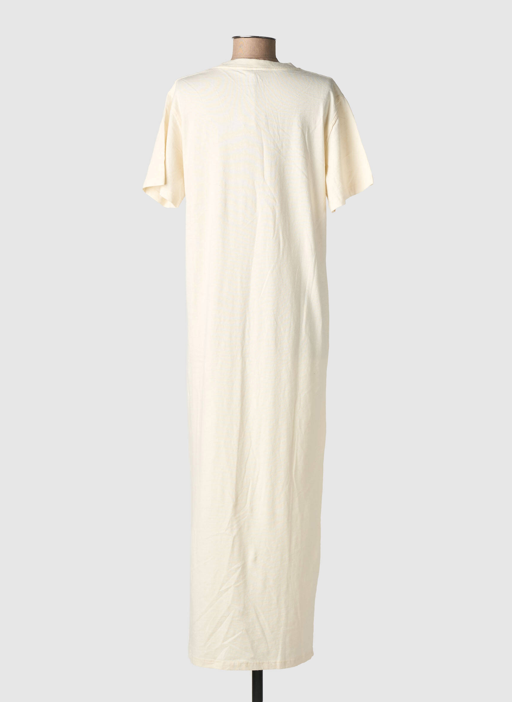 Rochie lungă mâneci scurte mâneci scurte bej NEWTONE femeie