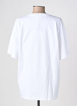 Tricou croială dreaptă mâneci scurte alb GANNI femeie