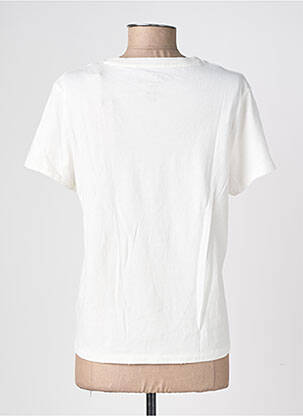 Tricou croială dreaptă mâneci scurte alb NEWTONE femeie