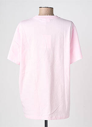Tricou croială dreaptă mâneci scurte roz GANNI femeie