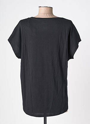 Tricou guler în v mâneci scurte negru NEWTONE femeie