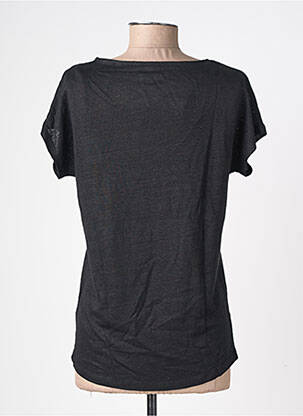 Tricou croială dreaptă mâneci scurte negru NEWTONE femeie