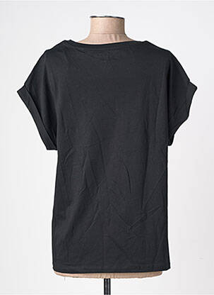 Tricou croială dreaptă mâneci scurte negru NEWTONE femeie
