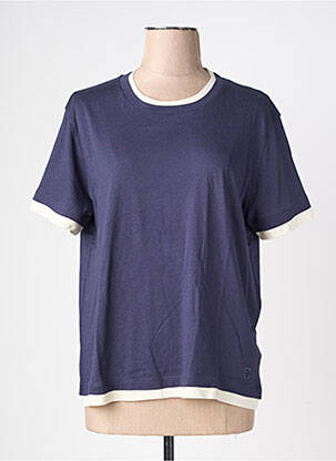 Tricou croială dreaptă mâneci scurte albastru GERARD DAREL femeie