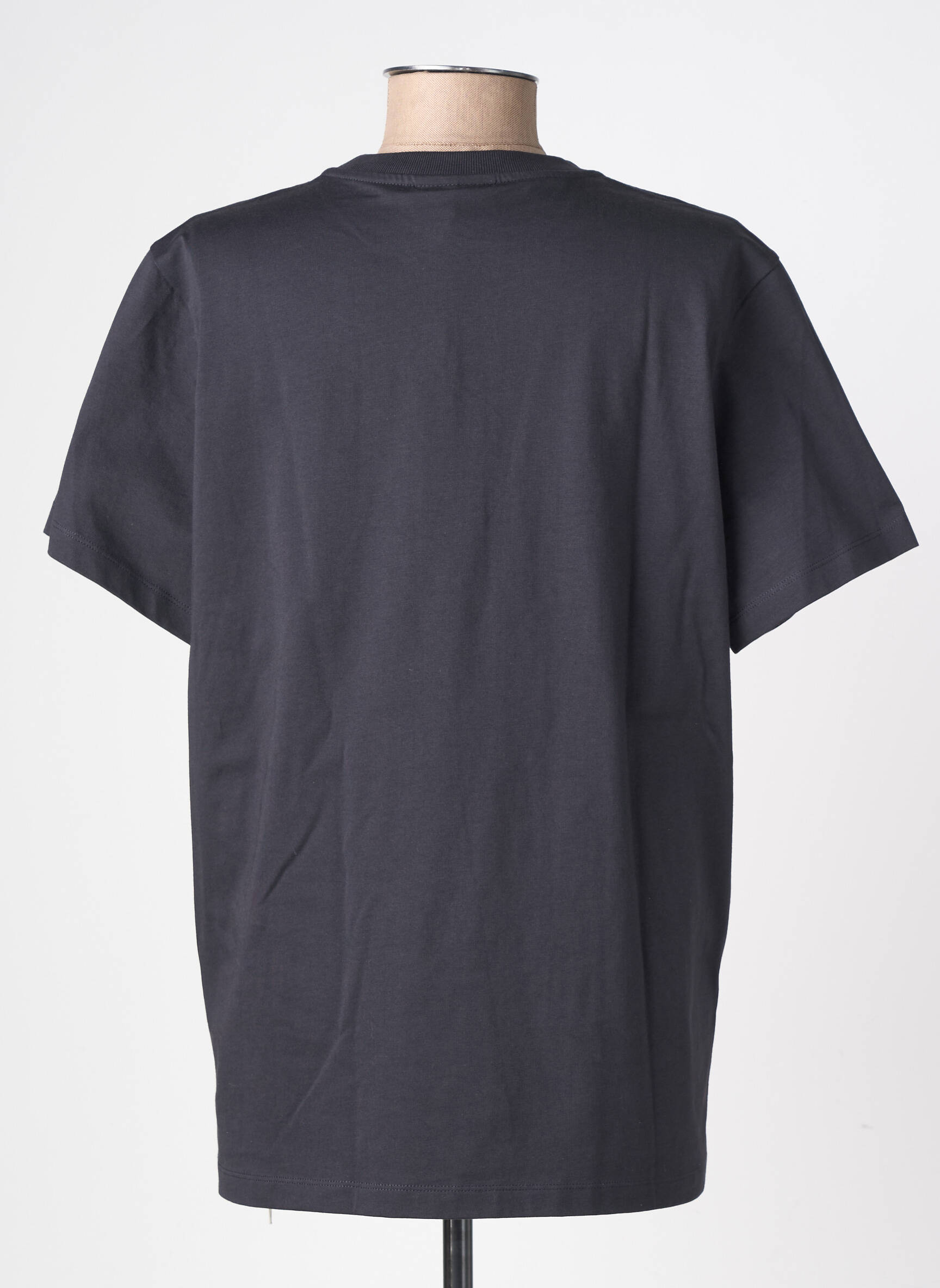 Tricou croială dreaptă mâneci scurte negru GANNI femeie