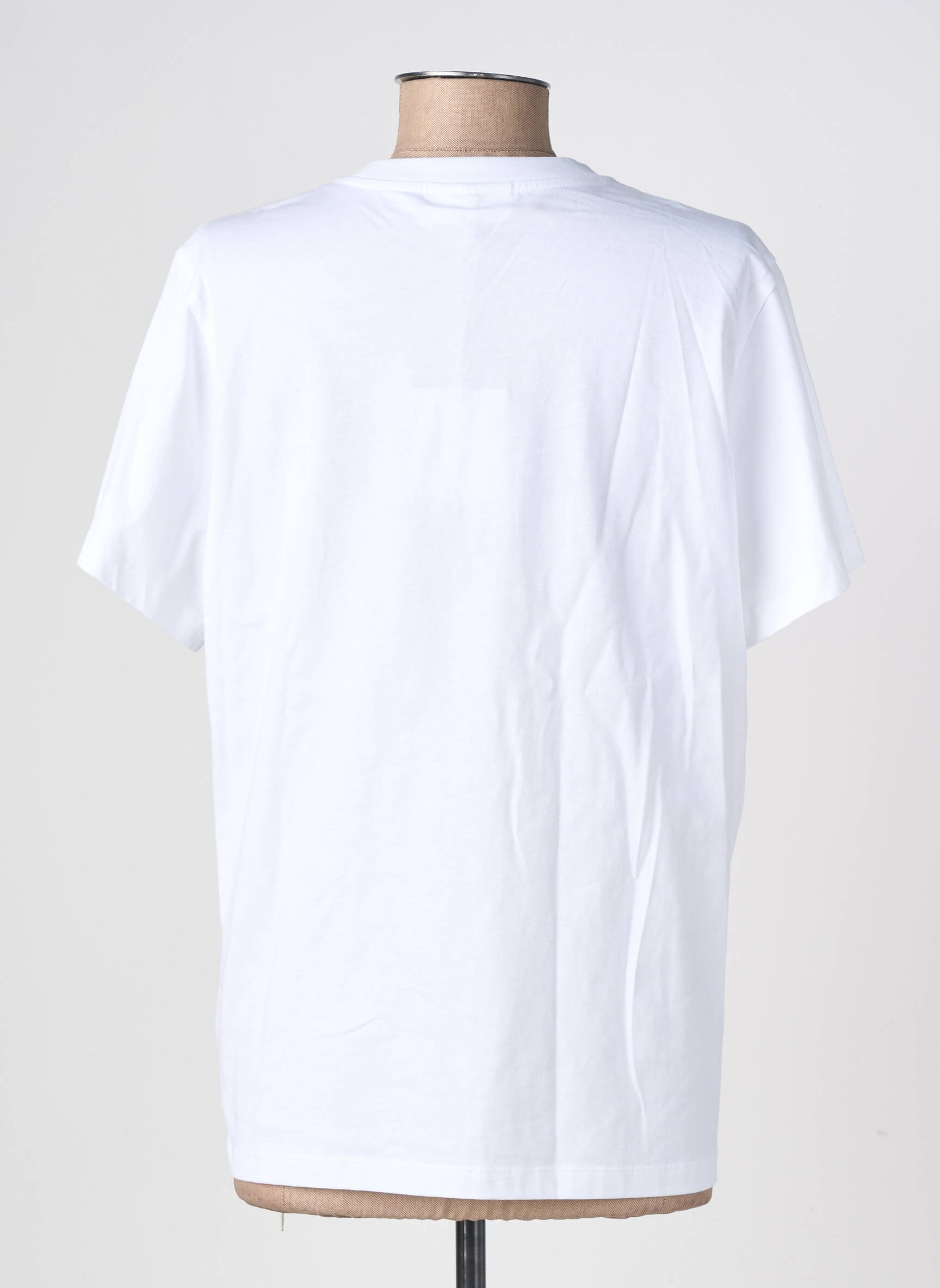 Tricou croială dreaptă mâneci scurte alb GANNI femeie