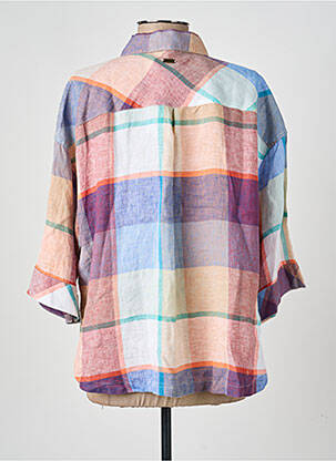 Cămașă țesătură crep mâneci 3/4 portocalie BARBOUR femeie