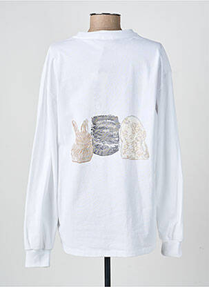 Tricou mâneci lungi mâneci lungi alb GANNI femeie