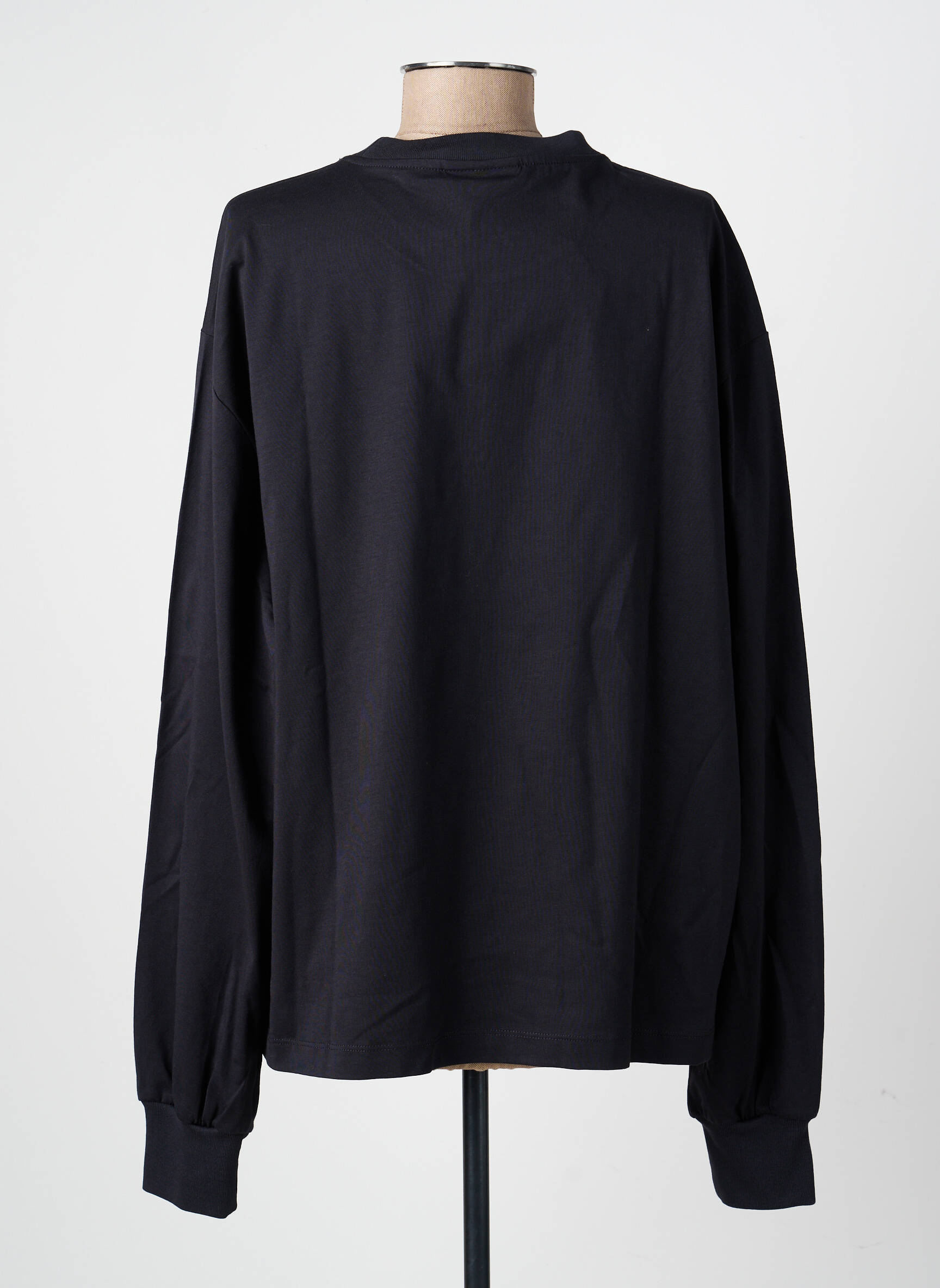 Tricou mâneci lungi mâneci lungi negru GANNI femeie