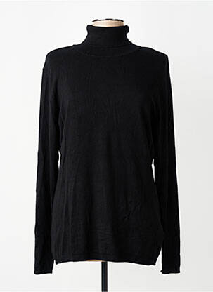 Pulover cu guler înalt elasticitate mâneci lungi negru ICHI femeie