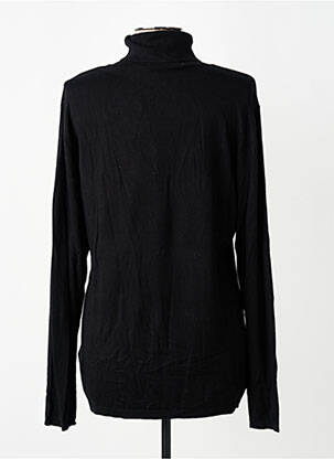 Pulover cu guler înalt elasticitate mâneci lungi negru ICHI femeie
