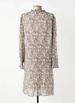 Rochie midi croială fluidă mâneci lungi bej MOLLY BRACKEN femeie