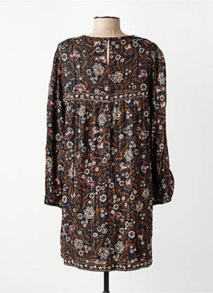 Rochie scurtă croială evazată mâneci lungi negru GRACE & MILA femeie