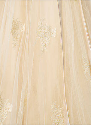 Rochie de mireasă fără mâneci fără mâneci bej PRONUPTIA femeie