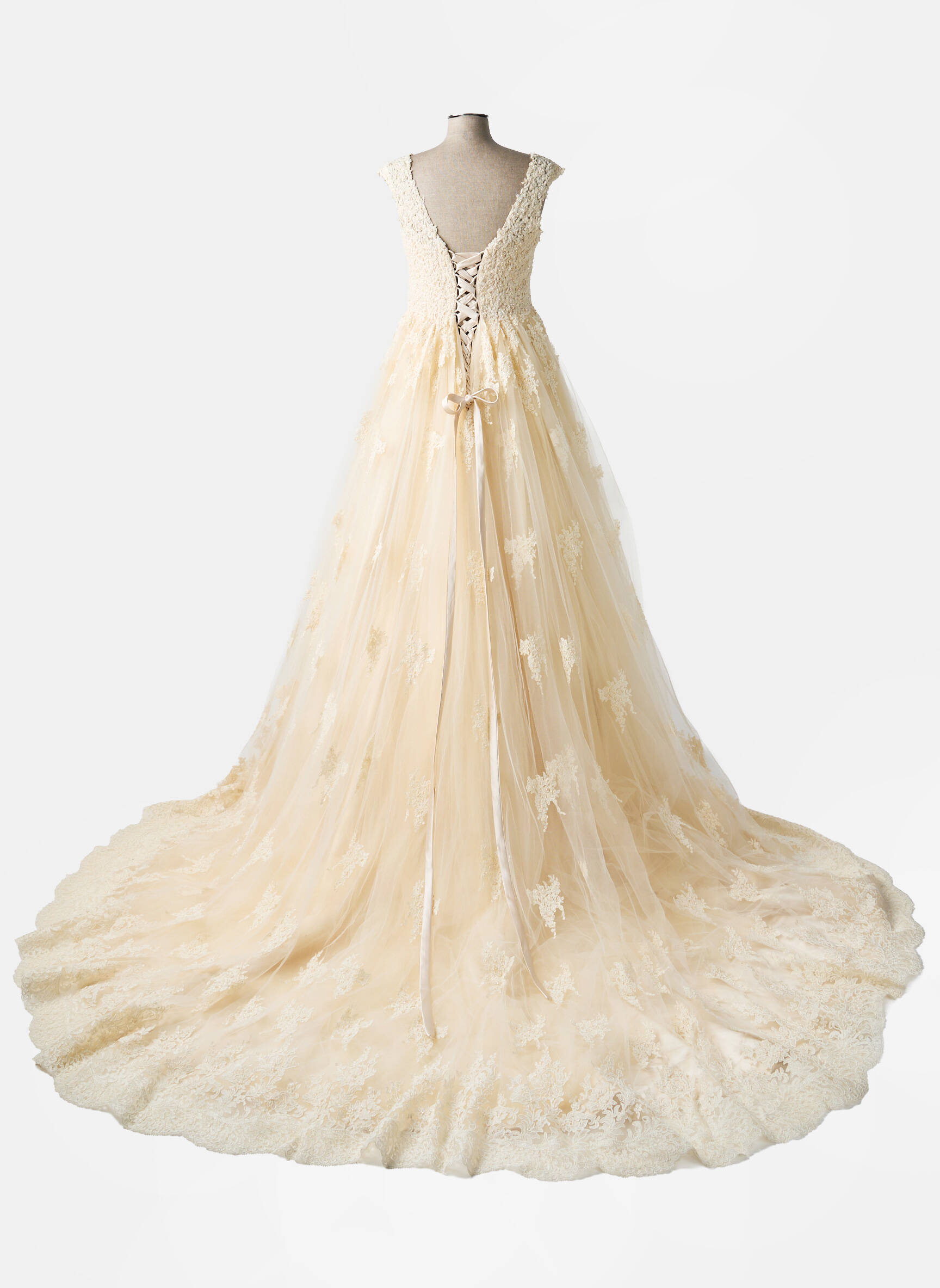 Rochie de mireasă fără mâneci fără mâneci bej PRONUPTIA femeie