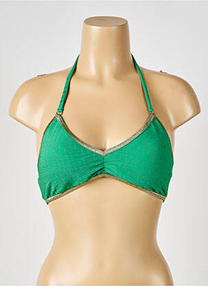 Sutien de costum de baie elasticitate sutien cu susținere înaltă și burete detașabil verde LA NOUVELLE femeie