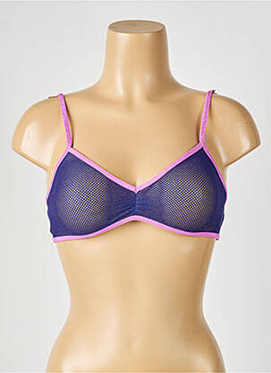 Sutien efect material satinat sutiene albastru LA NOUVELLE femeie