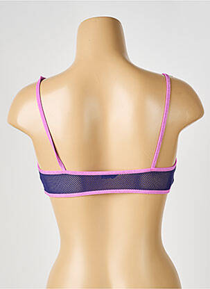 Sutien efect material satinat sutiene albastru LA NOUVELLE femeie