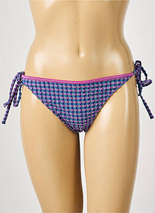 Chiloți de baie efect material satinat bikini violet LA NOUVELLE femeie