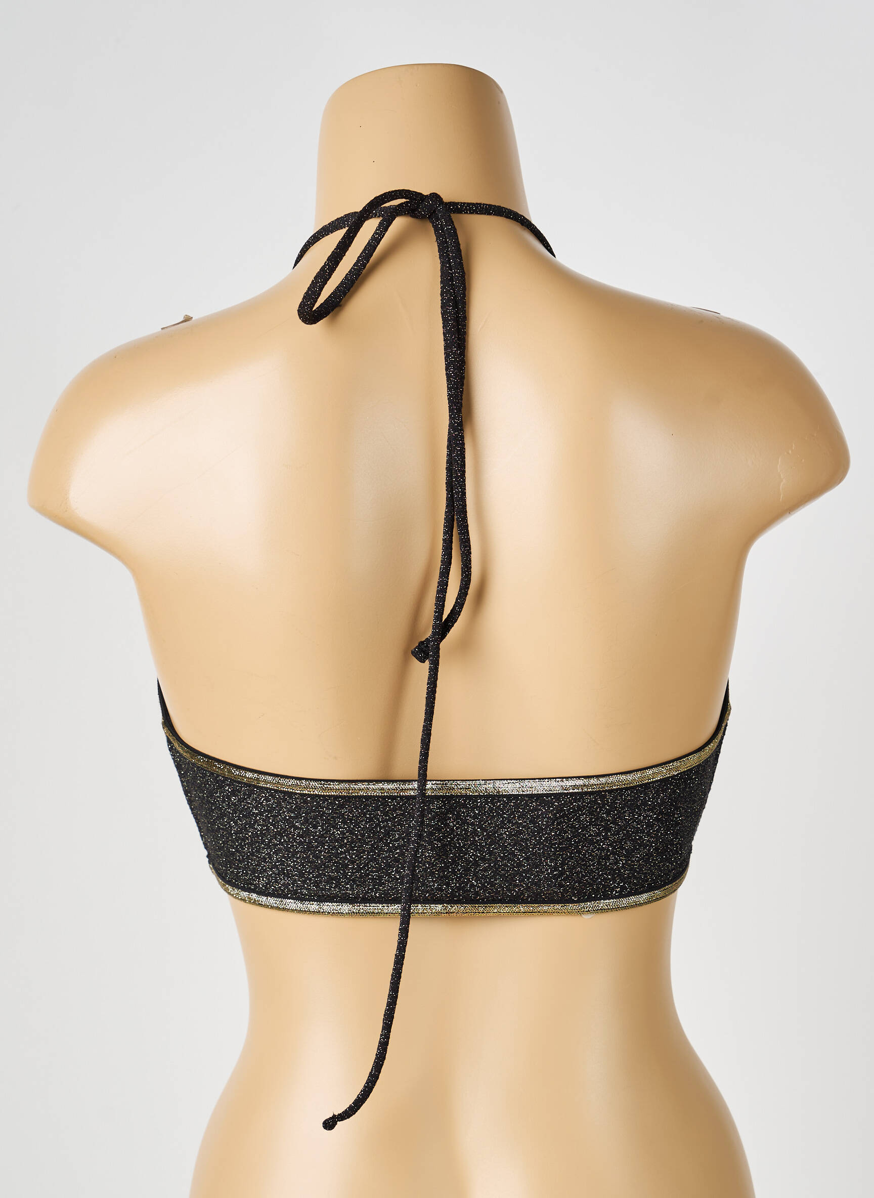 Sutien de costum de baie elasticitate sutien cu susținere înaltă și burete detașabil negru LA NOUVELLE femeie